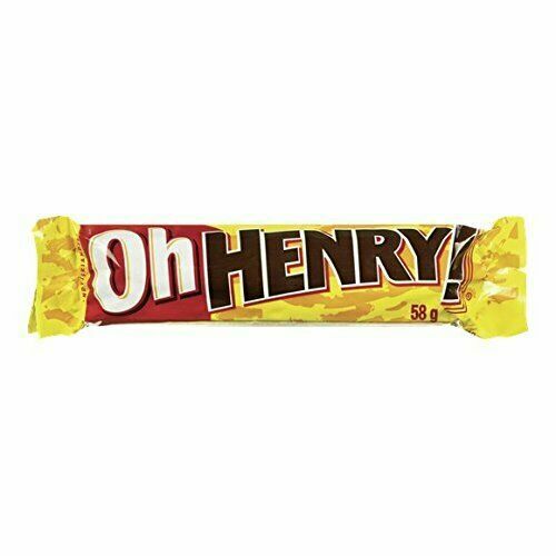 12x Hershey Oh Henry Chocolate Full Size 58g Canada FRESH DELICIOUS