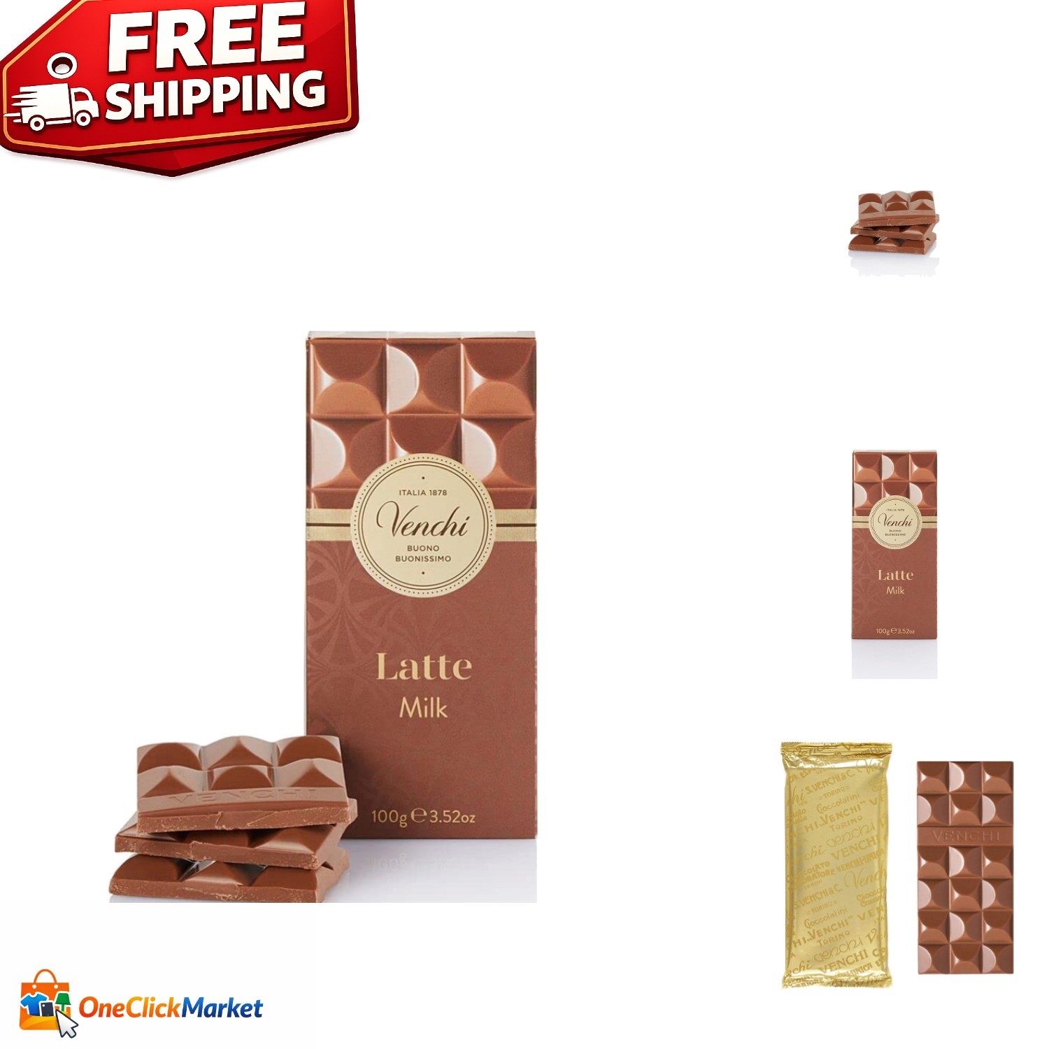 Elegant 2.75 oz Milk Chocolate Bar with High-Quality Cocoa – Gift-Ready Treat