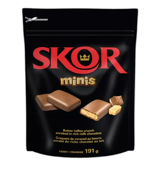 SKOR Chocolate Candy Bars with Buttered Toffee, Minis, 191 Gram – FREE SHIPPING