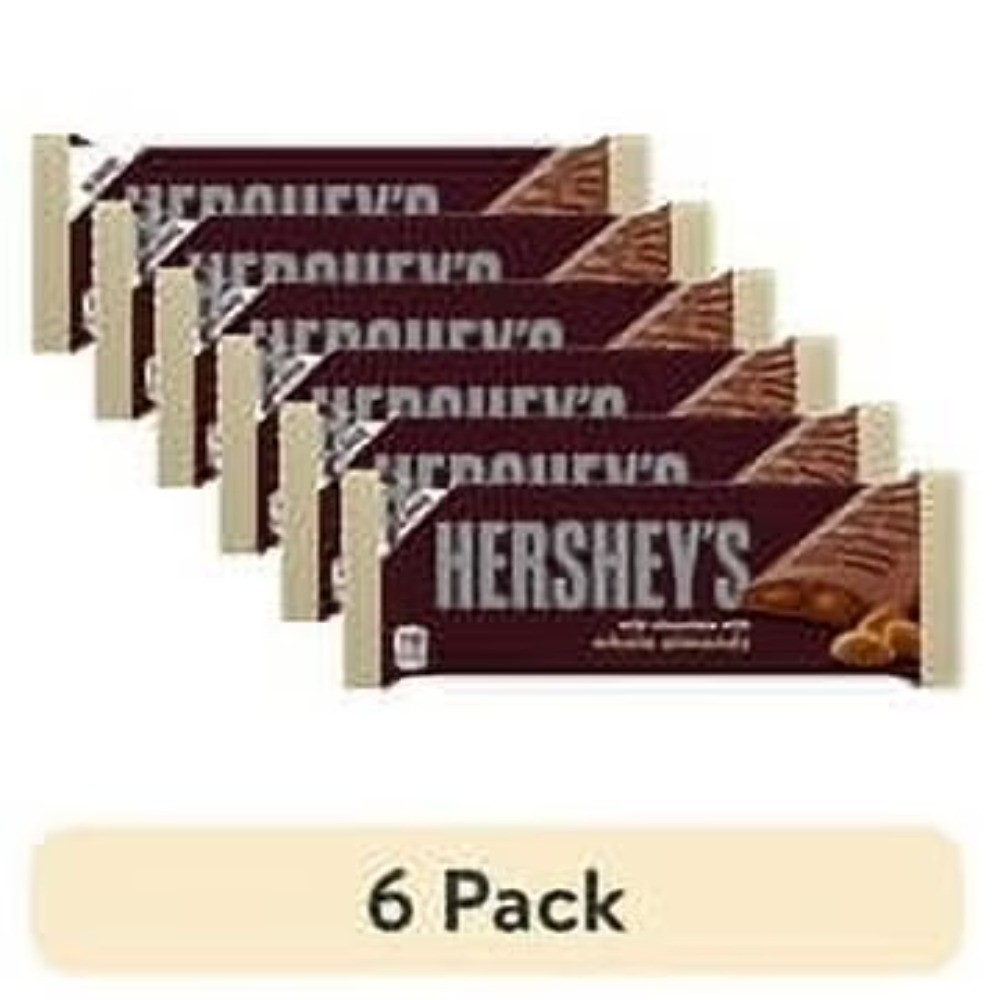 (6 pack) Milk Chocolate with Whole Almonds King Size Candy, Bar 2.6 oz