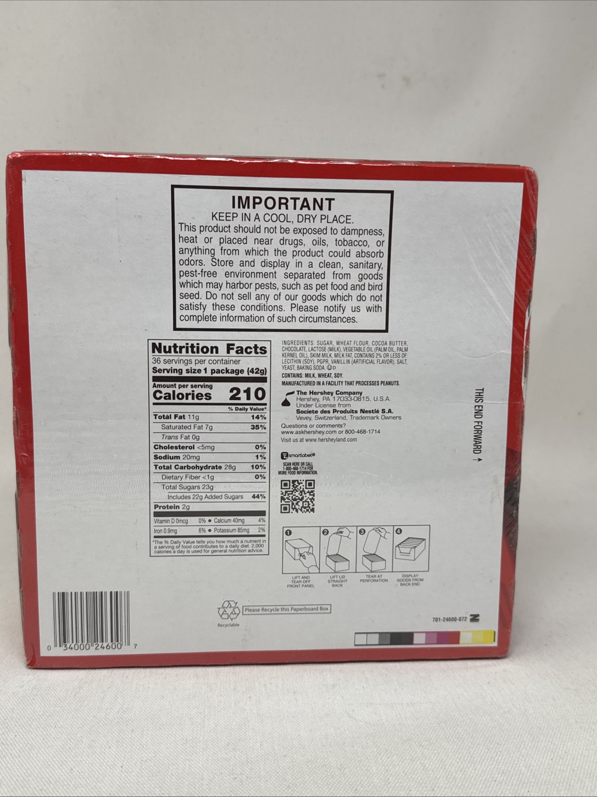 Kit-Kat Milk Chocolate Wafer Bars, 36 Packs 1.5oz each