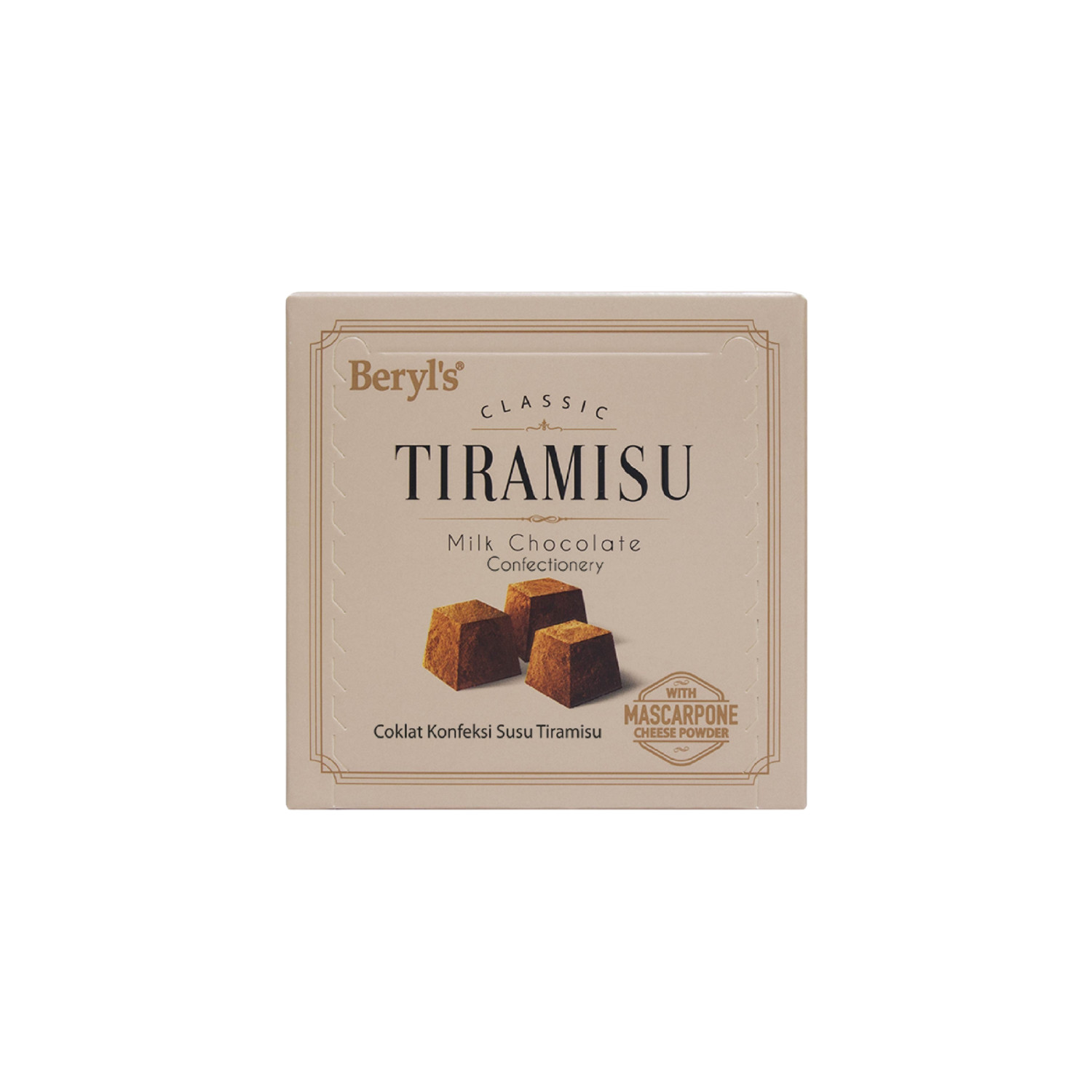 BERYL’S Tiramisu Almond White Chocolate Confectionery (65g) Pack Of 1/3/5 Halal