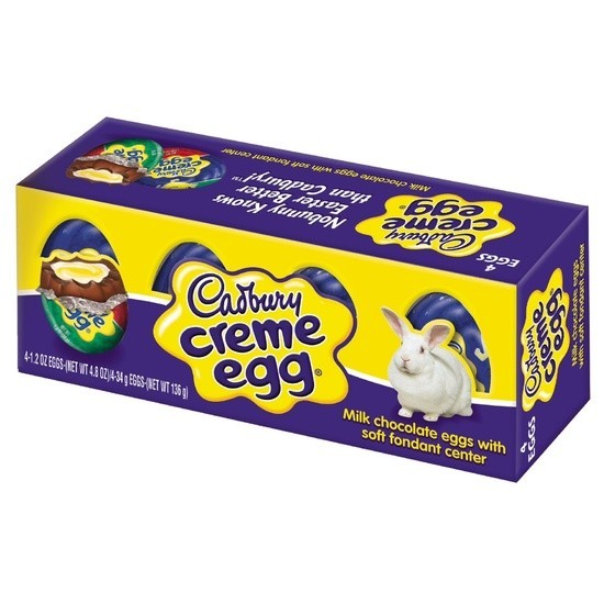 Cadbury Creme Eggs Easter Basket Candy Milk Chocolate Treats 4.8 Oz 4 Pack