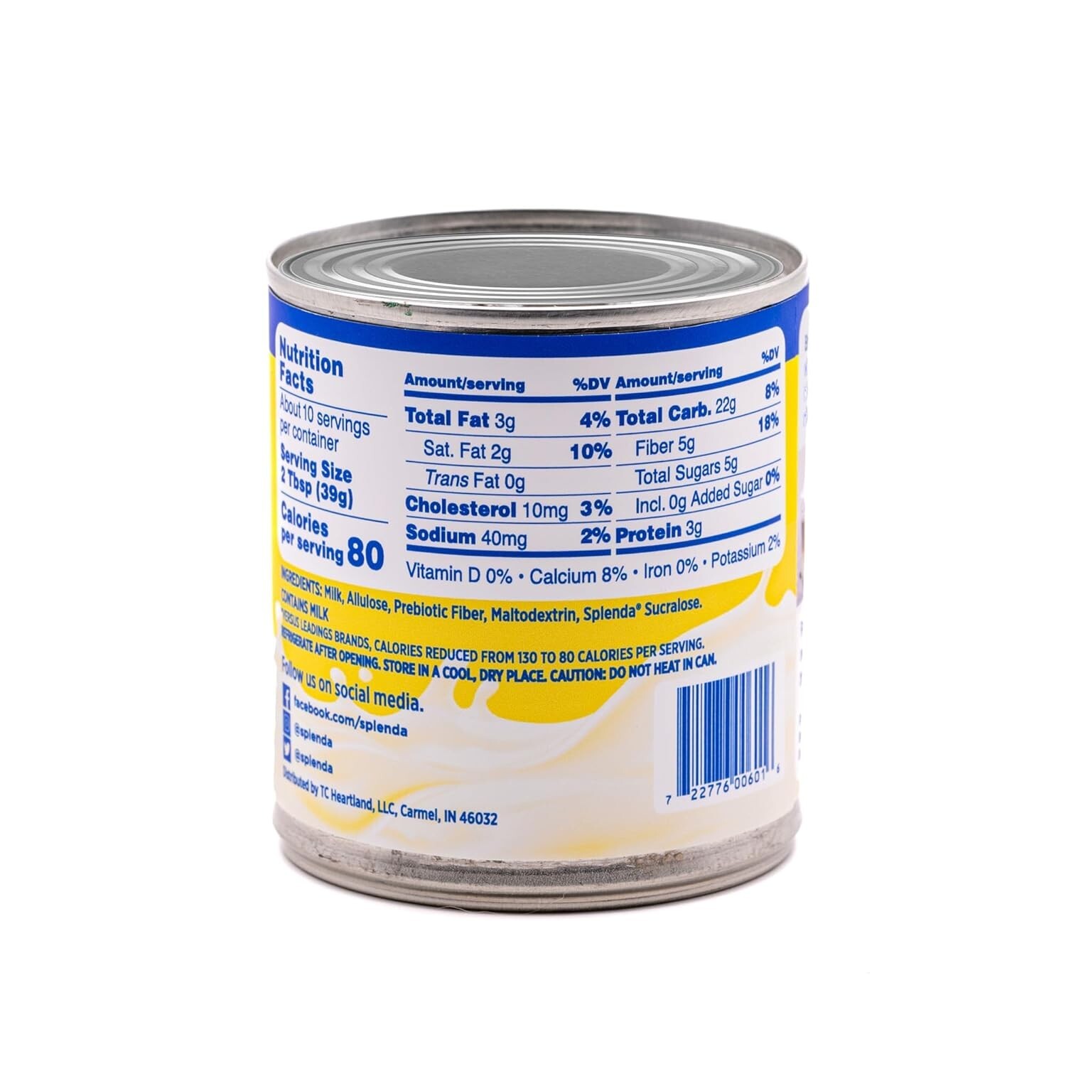 Reduced Calorie Sweetened Condensed Milk – No Sugar Added, 14oz Can