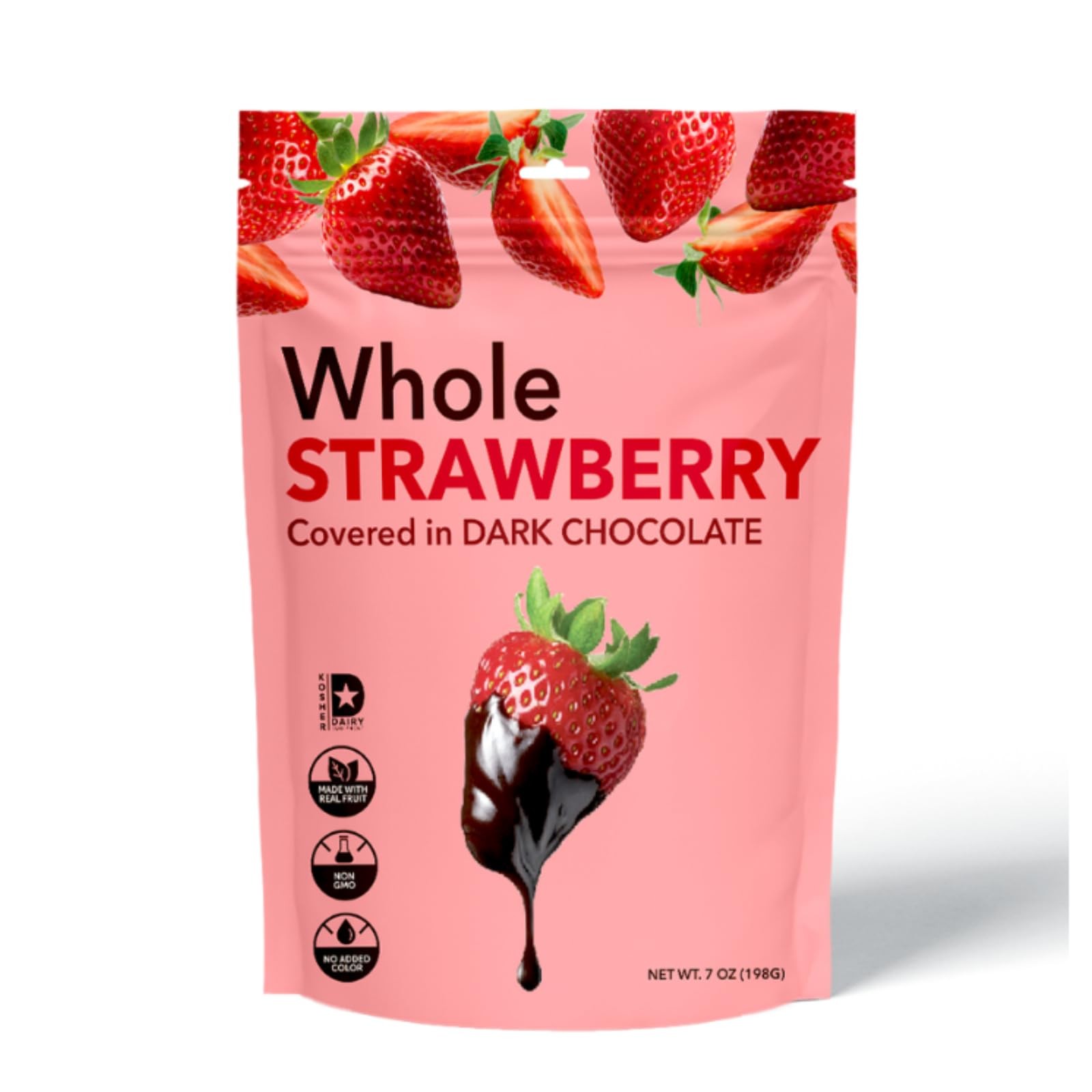 Hashtag Munch Whole Strawberries Covered in Dark Chocolate NON GMO Delicious …