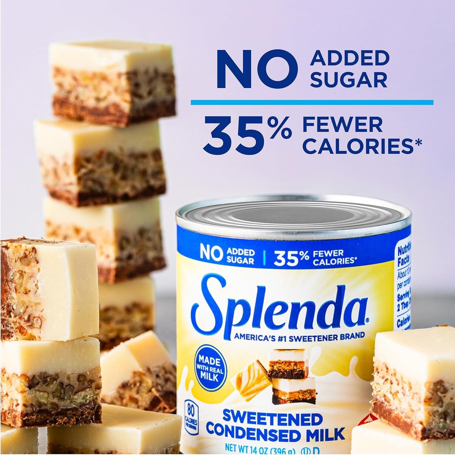 Reduced Calorie Sweetened Condensed Milk – No Sugar Added, 14oz Can
