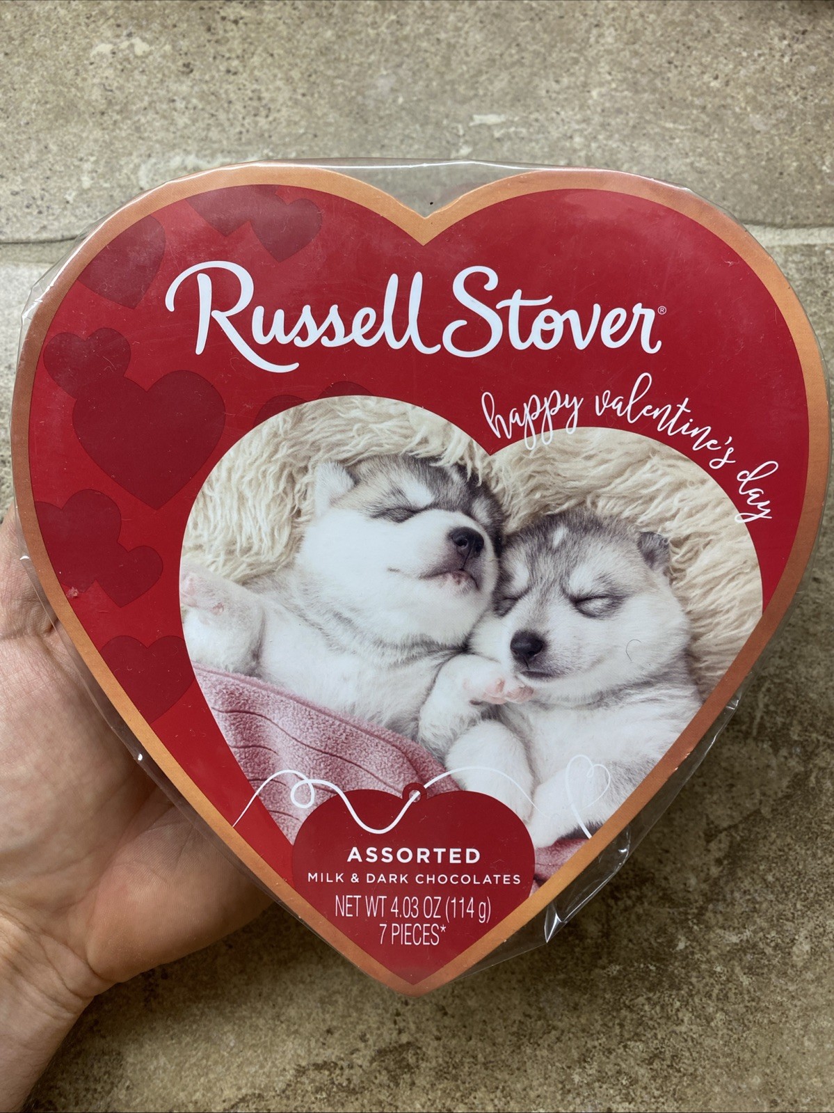 5 Russell Stover PUPPY Assorted Milk & Dark Chocolates – 6 Flavor