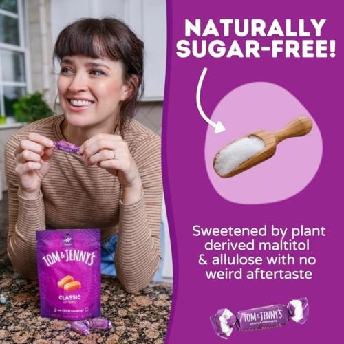 Sugar Free Caramel Candy Individually Wrapped Zero Sugar Keto Chewy Caramels