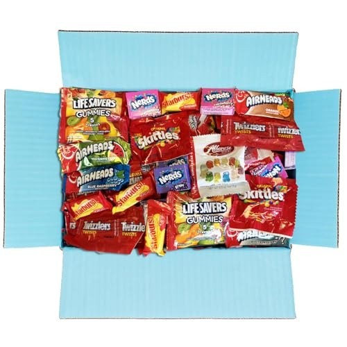 Halloween Assorted Fruit Candy Variety Pack 96 Oz Starburst Skittles Gummies