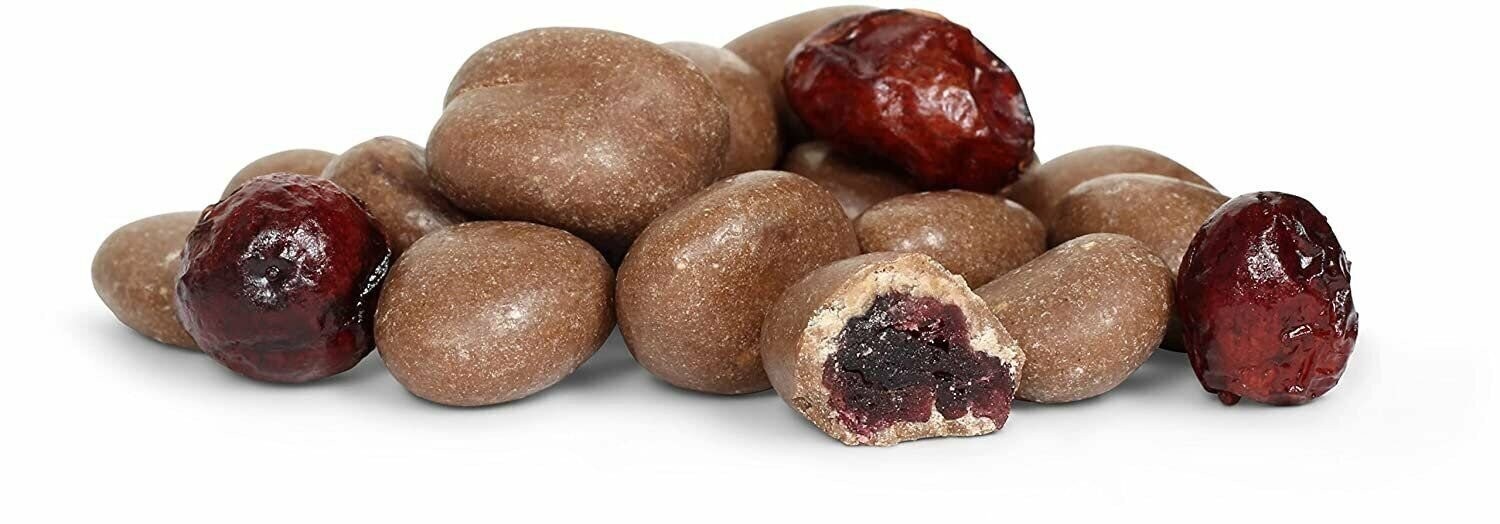 Gourmet Milk Chocolate Covered Cranberries by Its Delish, 1 LB (16 Oz Bag)