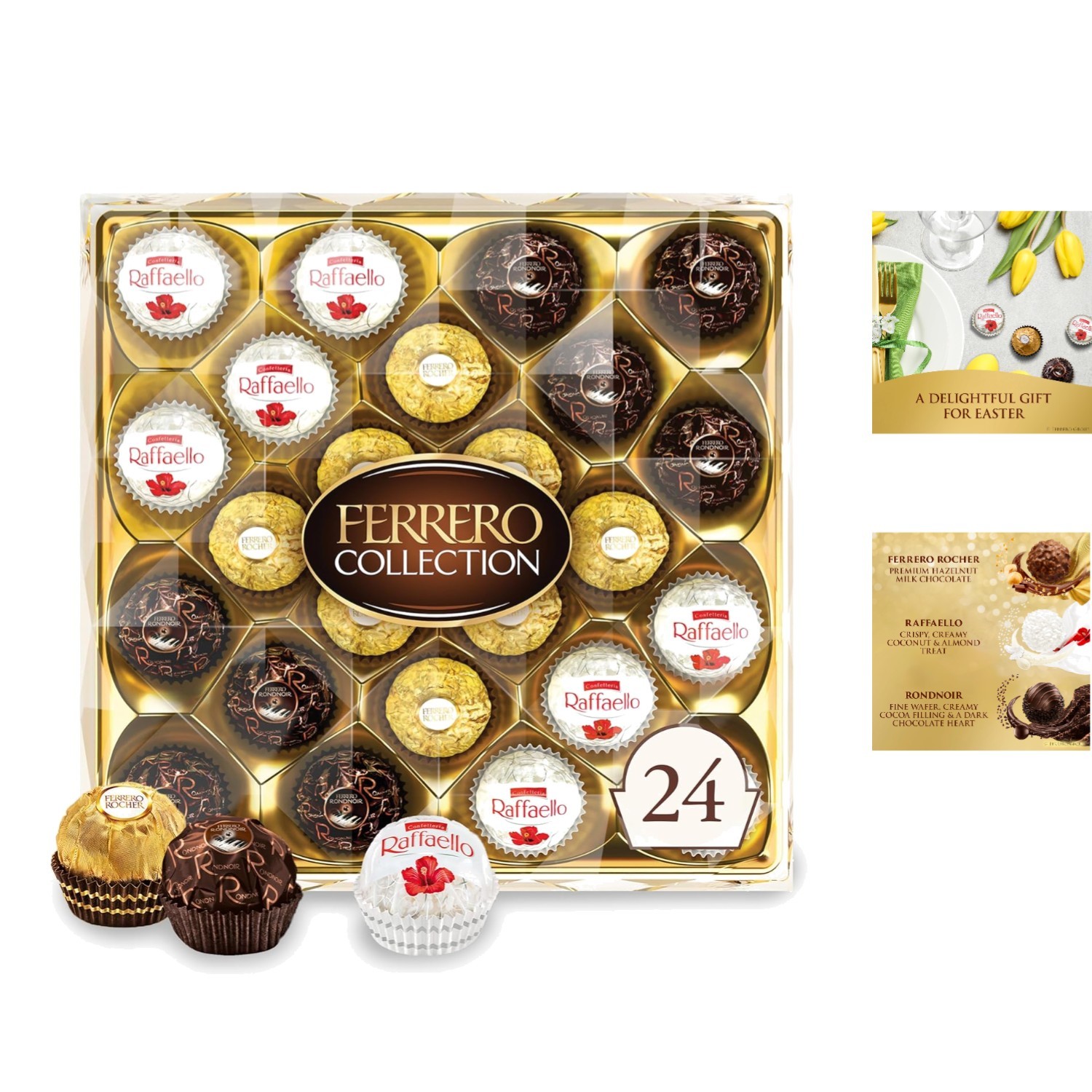 Indulge in a Luxurious 24 Count Chocolate Collection – Hazelnut, Dark Chocolate