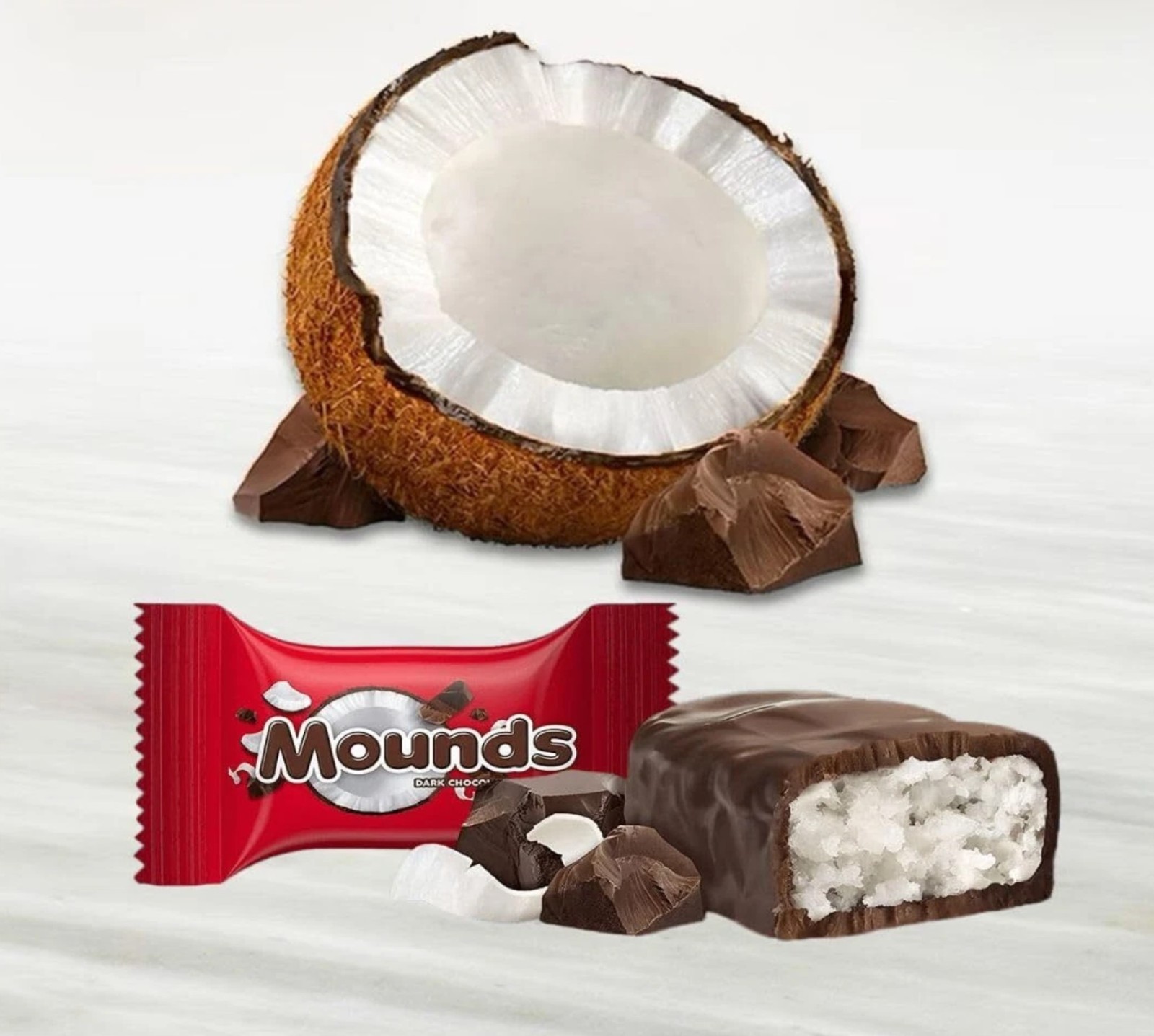 MIX Mounds Dark Chocolat Coconut Caramel BAR & Almond Joy MINI BAR In Pounds Bag