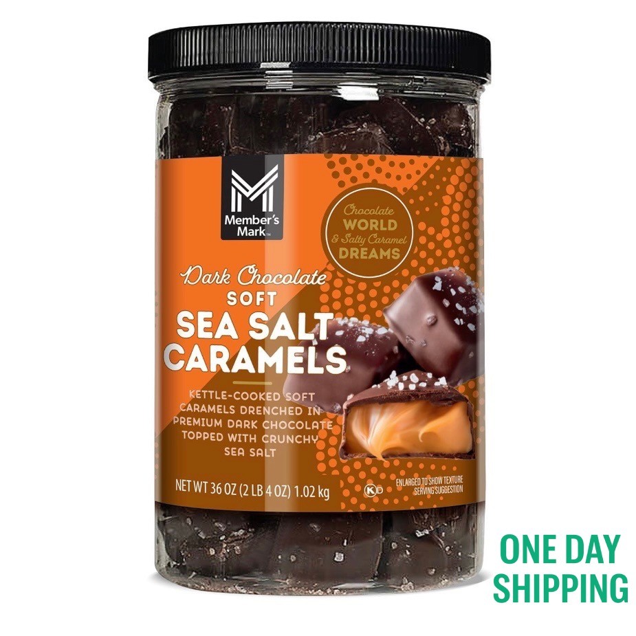 Member’s Mark Dark Chocolate Soft Sea Salt Caramels, 36 oz.