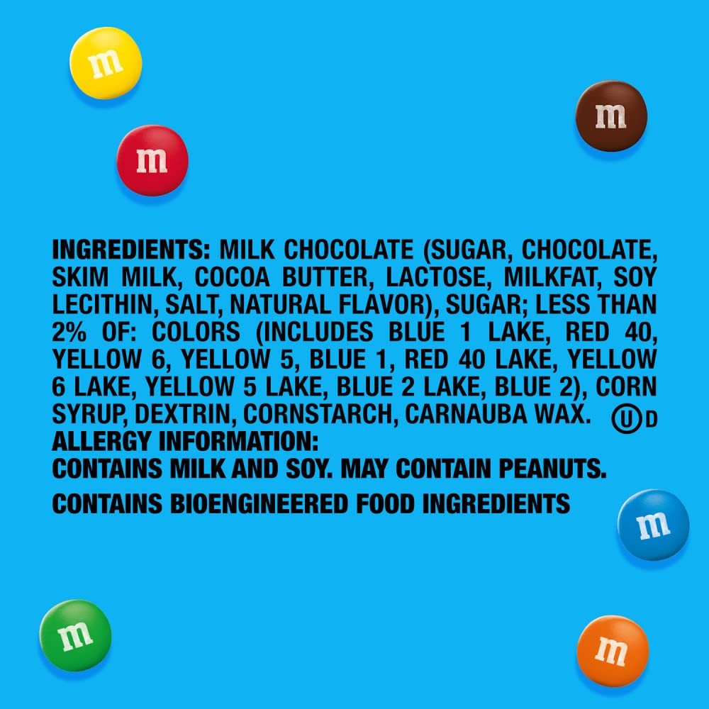 M&M’S MINIS Milk Chocolate Candy Assortment, Family Size, 16.9 oz Resealable Bul