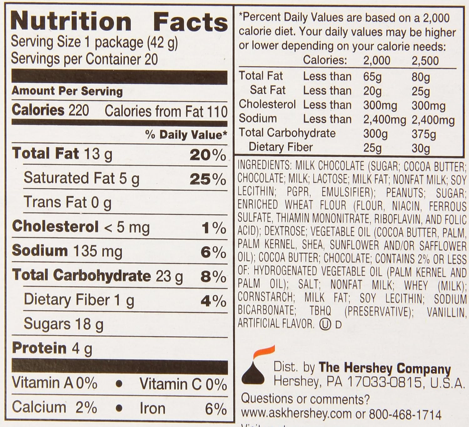 Peanut Butter Candy Sticks, 1.5 Ounce (Pack of 20)