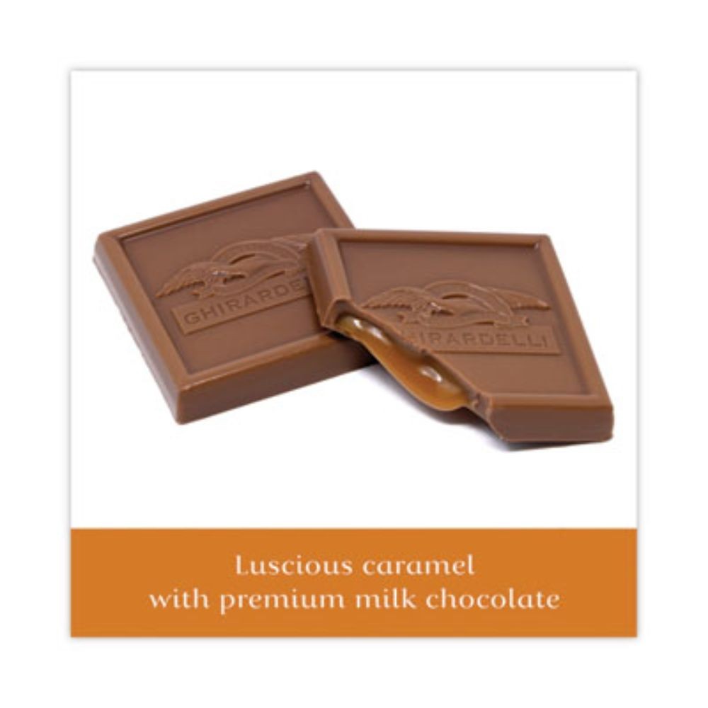 Ghirardelli Milk Chocolate And Caramel Chocolate Squares, 9.02 Oz Packs, 2 Count