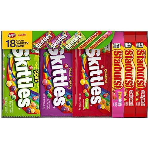 & STARBURST Variety Pack Full Size Chewy Candy Assortment, 37.05 oz, 18 Bars