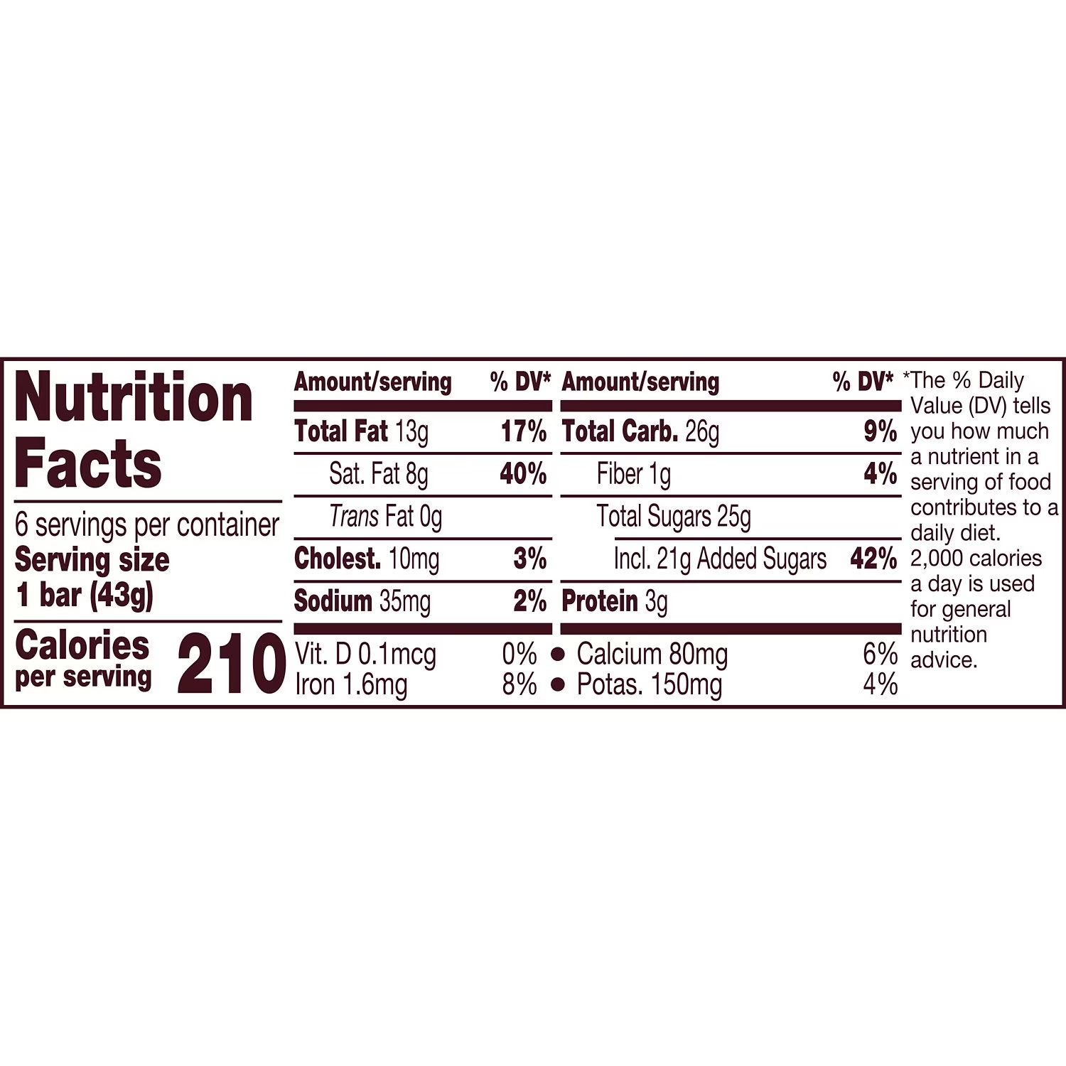 Hershey’s Milk Chocolate Candy Bars, 1.55 oz (6 Count) FREE SHIPPING