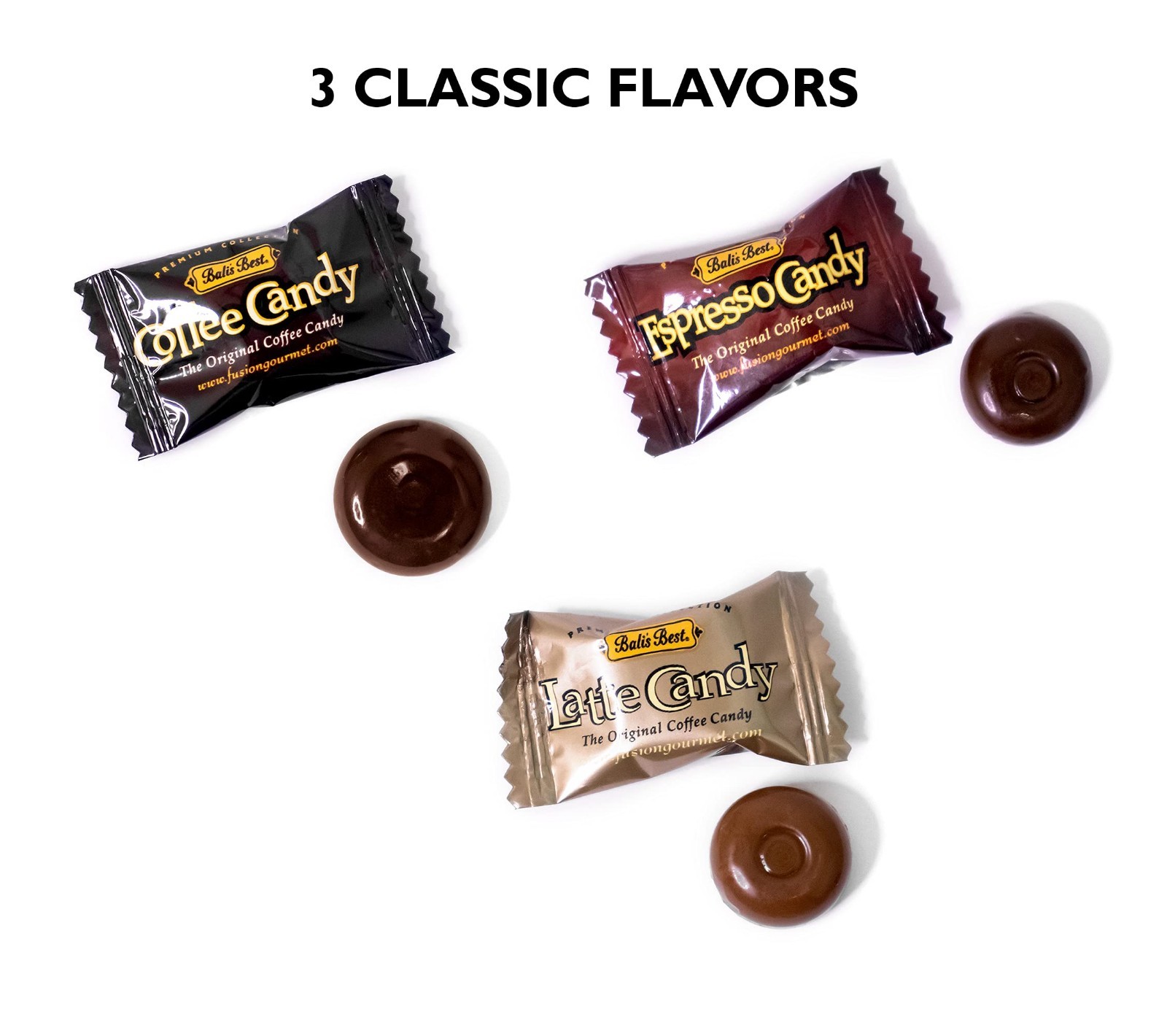 Coffee Candy Assortment – 285 Pieces, 2.2 Lb Jar, Espresso & Café Latte, Halal T