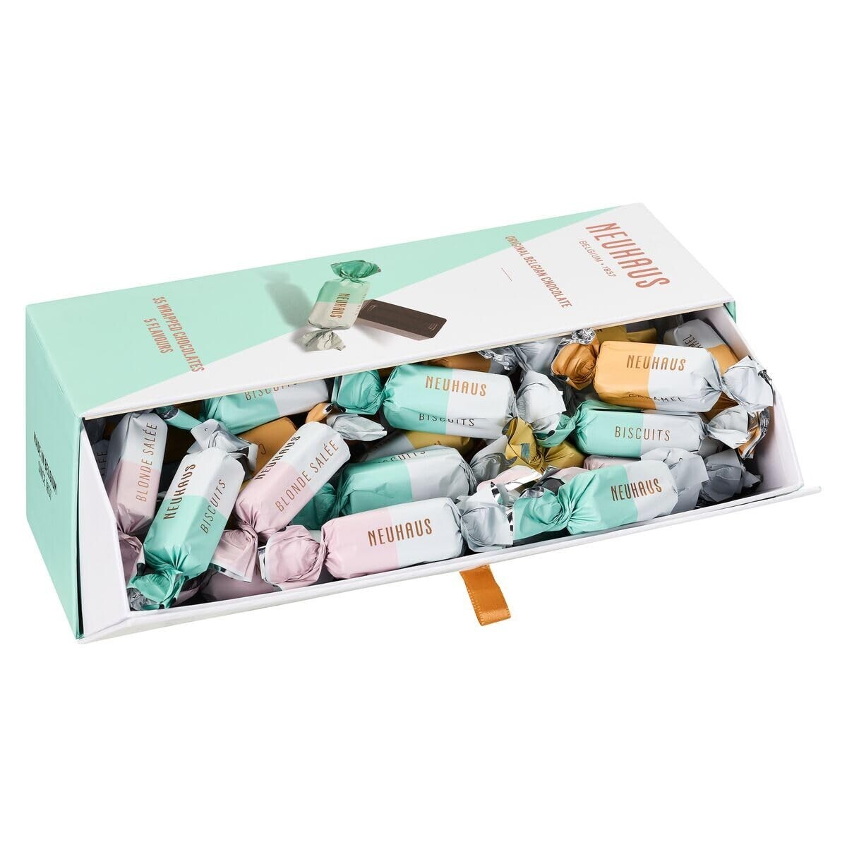 Neuhaus Belgian Chocolate Amusettes Sharing Box – 35 Neuhaus Chocolates with a T