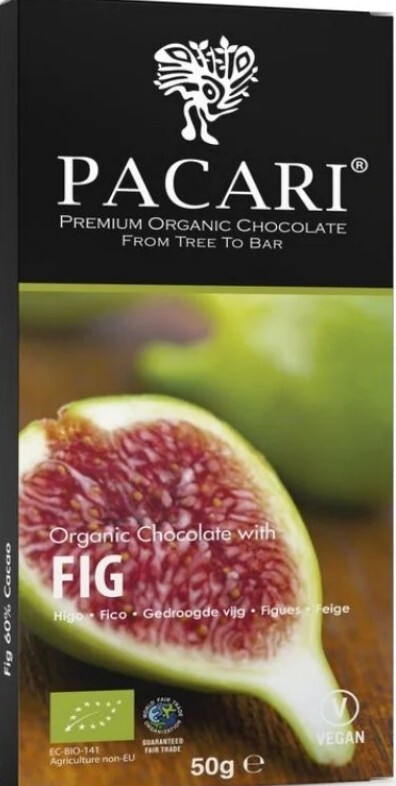Pacari Fig Chocolate Bar – 1.76 oz. – 50 g.
