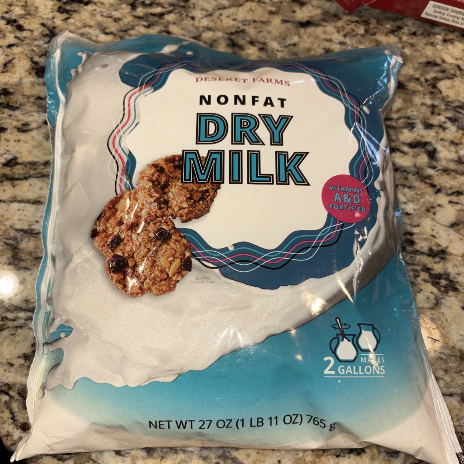 Nonfat Dry Milk 27 Oz (1 Pound Bag) Bundle 2