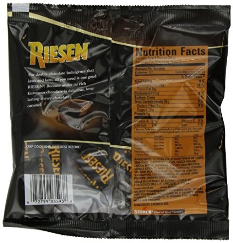 Riesen Chewy Chocolate Caramel Candy, 2.65 oz – Rich, Indulgent Treat with a …