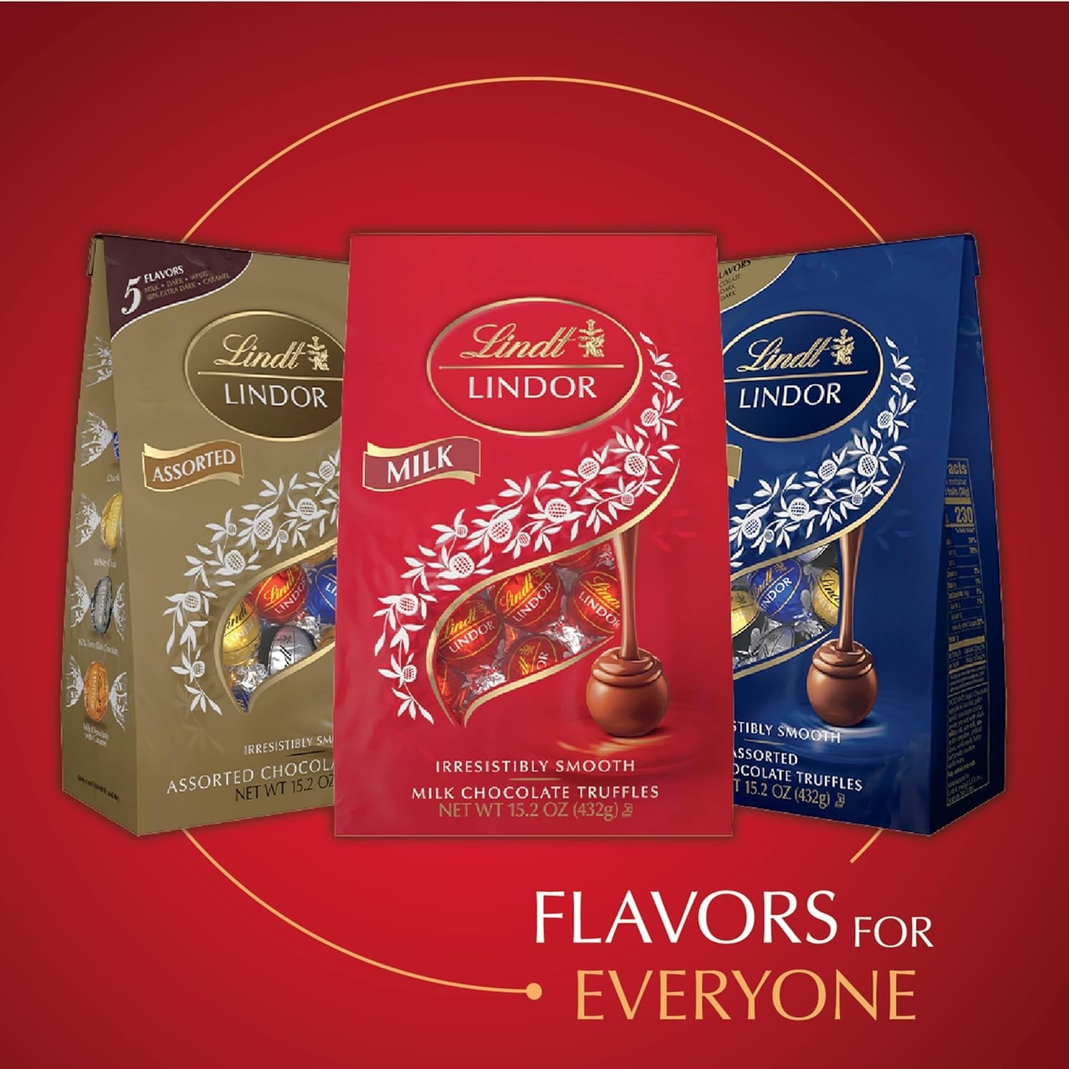 Lindt Milk Chocolate Truffles 15.2 oz – Smooth Melting Centers for Gifting