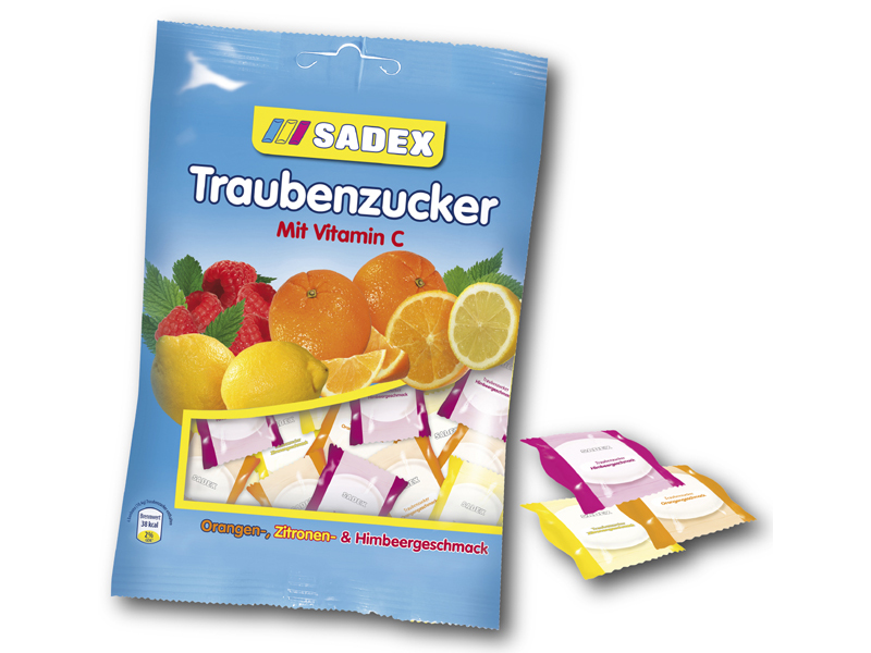 SADEX Hard pressed sugar candies Brause-Traubenzucker- 90g FREE SHIPPING