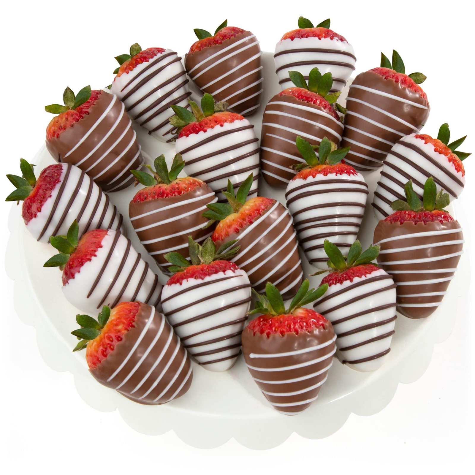 18 Chocolate Covered Strawberries Gift Box – Fresh Dipped Strawberries for Bi…