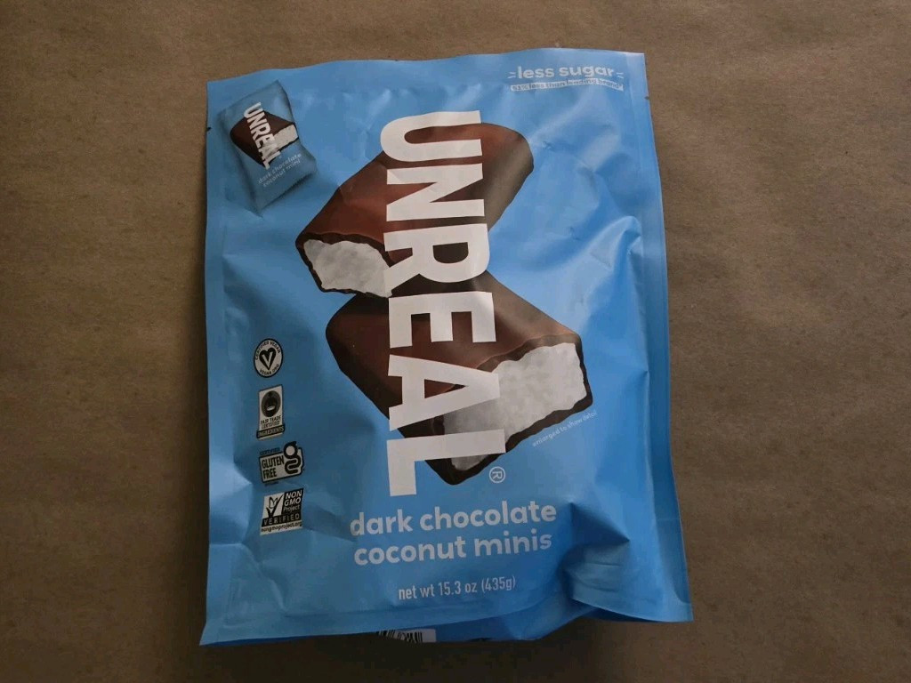 Unreal Dark Chocolate Coconut Minis 15.3 Oz New Free Shipping 01/2026