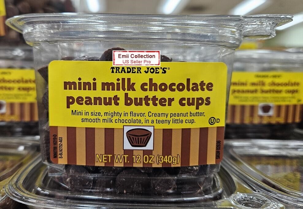 Trader Joe’s Mini Milk Chocolate Peanut Butter Cups Bundle 12oz 340g