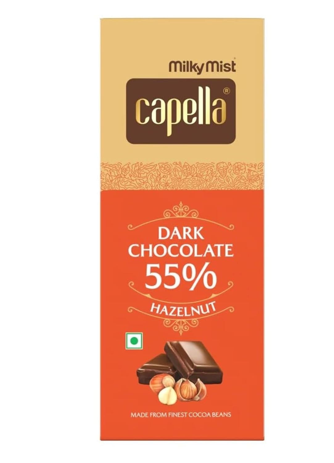 Milky Mist Dark Chocolate 55% Hazelnut 80g