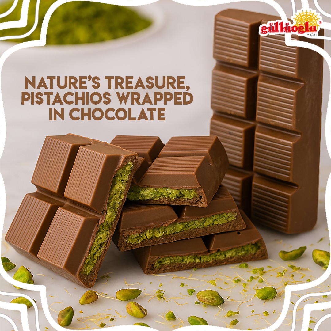 Dubai Chocolate Kunafa Pistachio, 200 gr (The Original), Daily Fresh Pack of 20