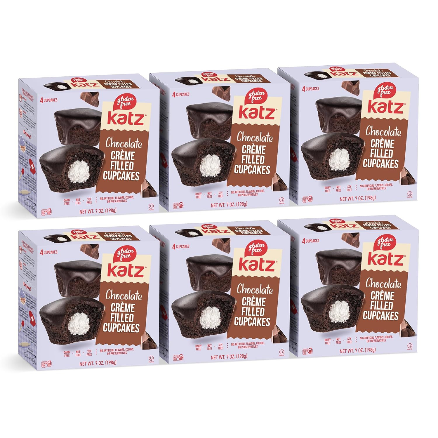 NEW Chocolate Creme Filled Cupcakes Snacks Dairy Free Nut Free