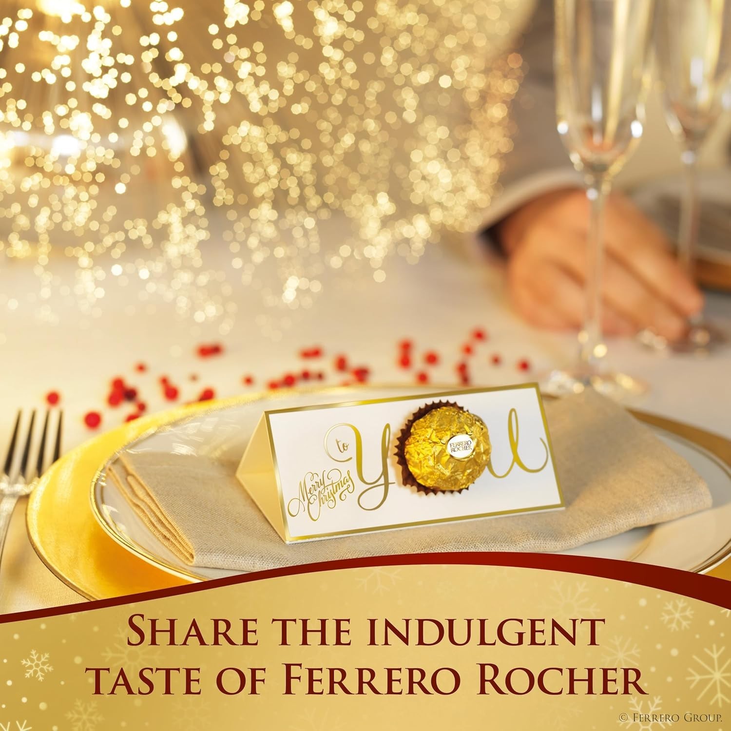 Ferrero Rocher Candy Fine Hazelnut Chocolates 24ct