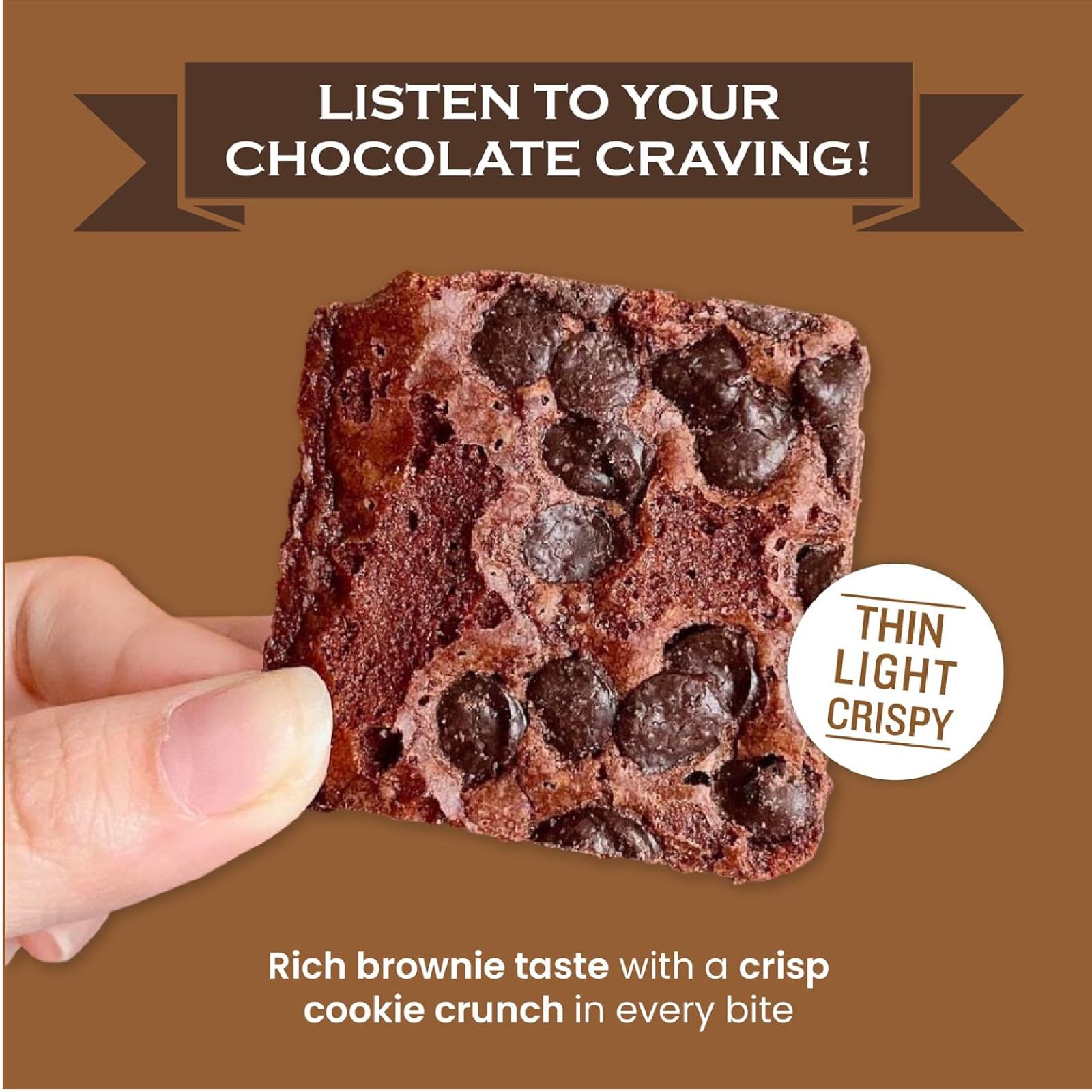 Sheila G’s Brownie Brittle Original Chocolate Chip Thin and Crispy Sweet Snacks