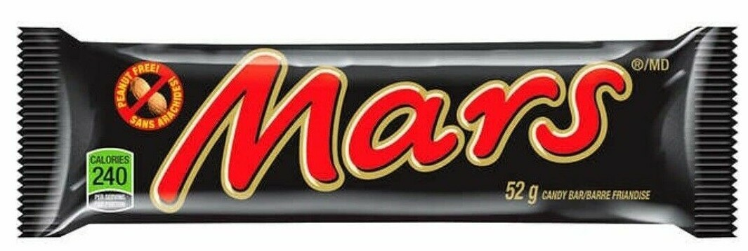 20 x MARS Chocolate Candy bar by Mars from CANADA 52g each