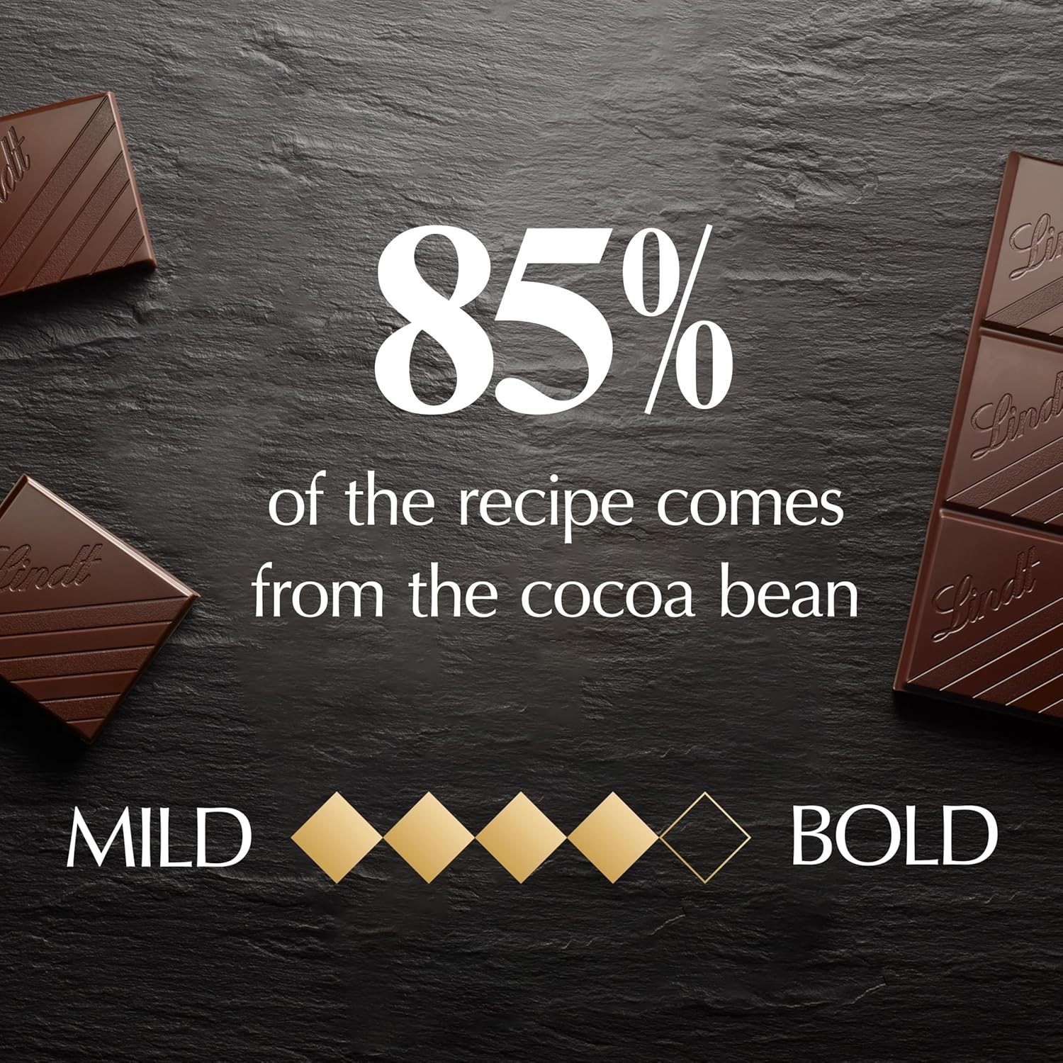 Luxurious EXCELLENCE 85% Cocoa Dark Chocolate Bar – Ideal for Baking & Gifts