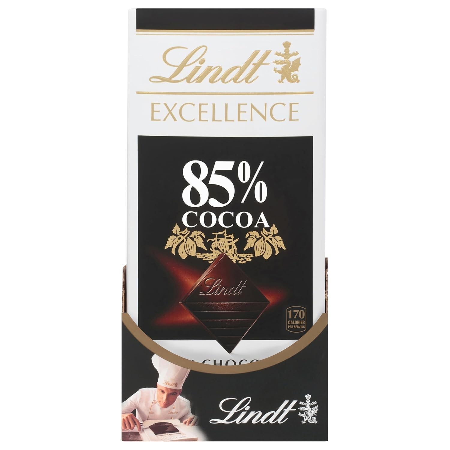 Luxurious EXCELLENCE 85% Cocoa Dark Chocolate Bar – Ideal for Baking & Gifts