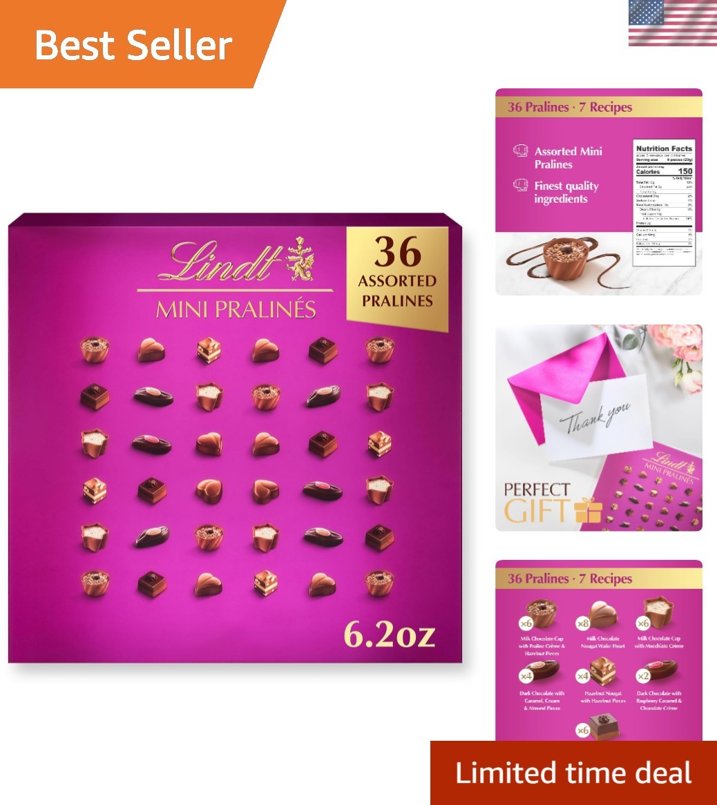 Decadent Assorted Mini Pralines in 6.2 oz Gift Box – Chocolate Lover’s Dream