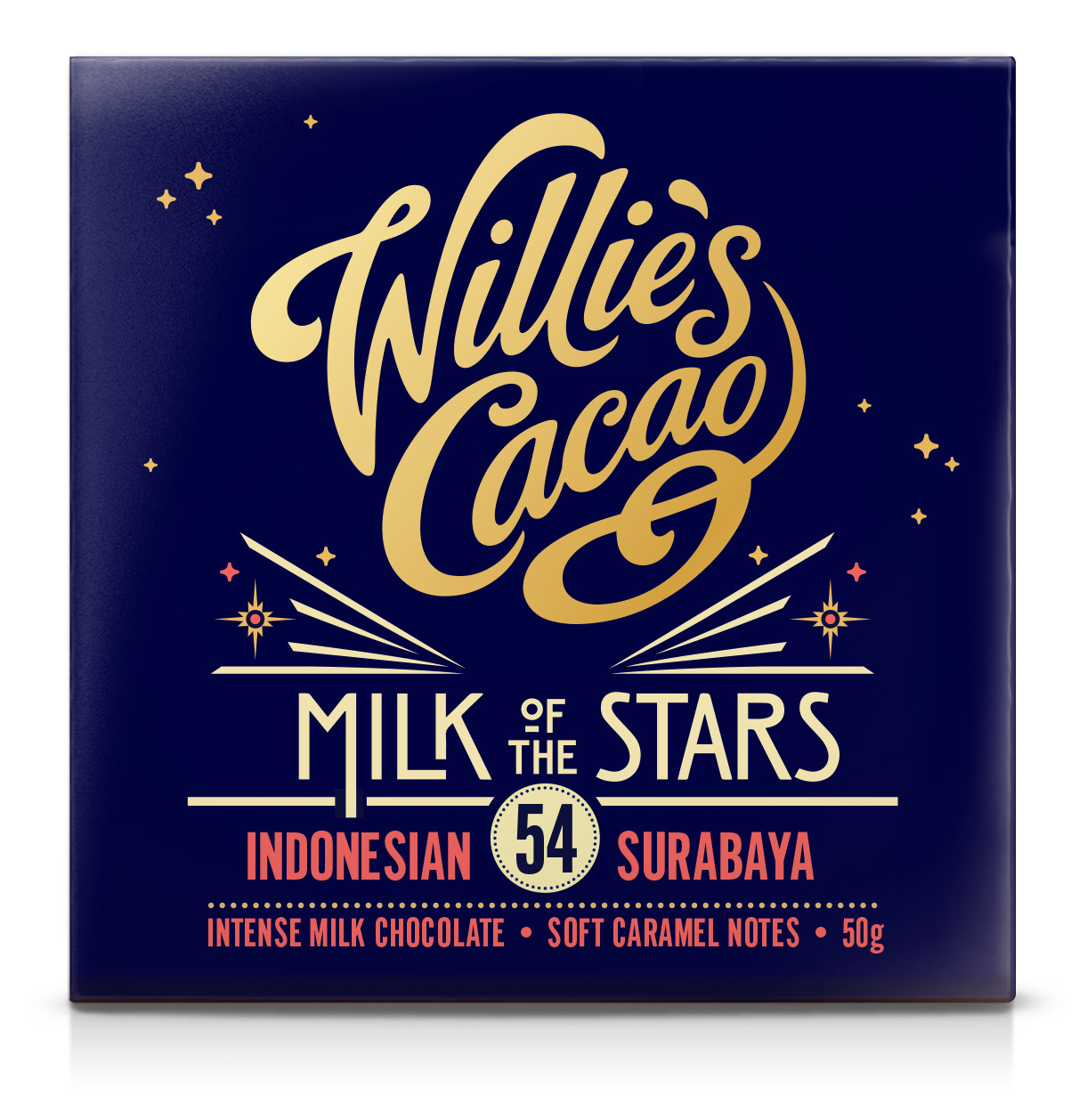 Willie’s Cacao Milk of the Stars Indonesia 54% Milk Chocolate Bar