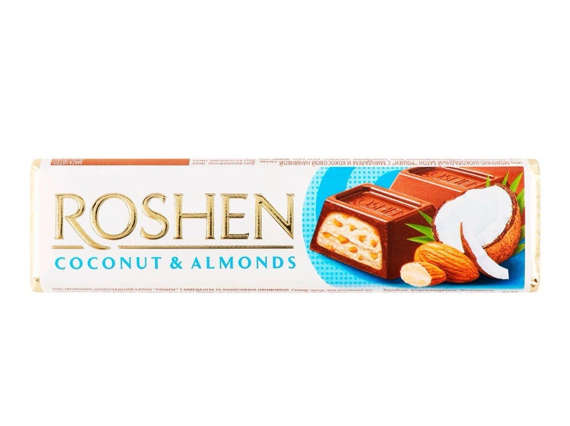 Roshen Chocolate Bars Variety Pack 7pcs Ukrainian Candy Mix