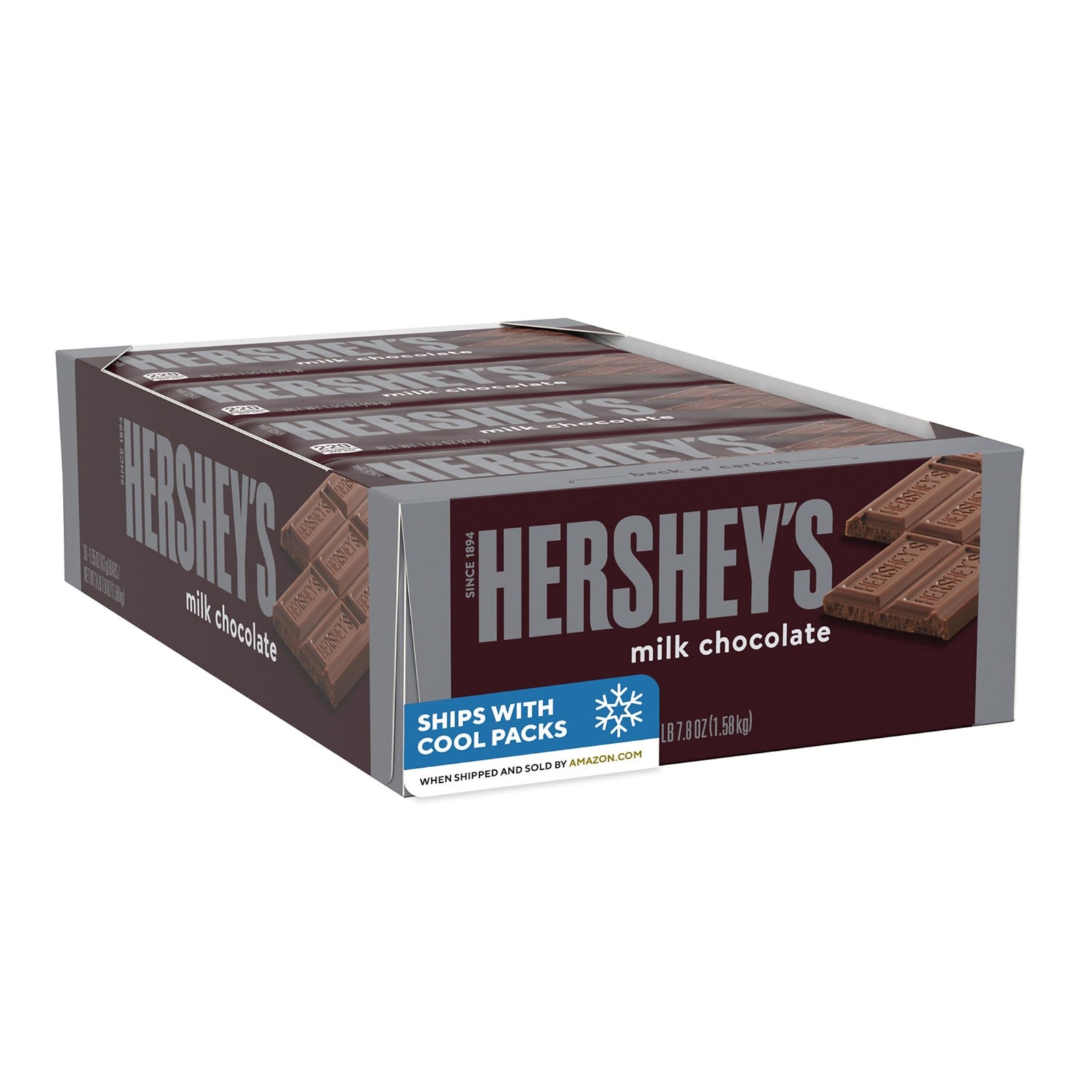 Milk Chocolate Candy Bars 1.55 oz (Pack of 36) | 36 Count