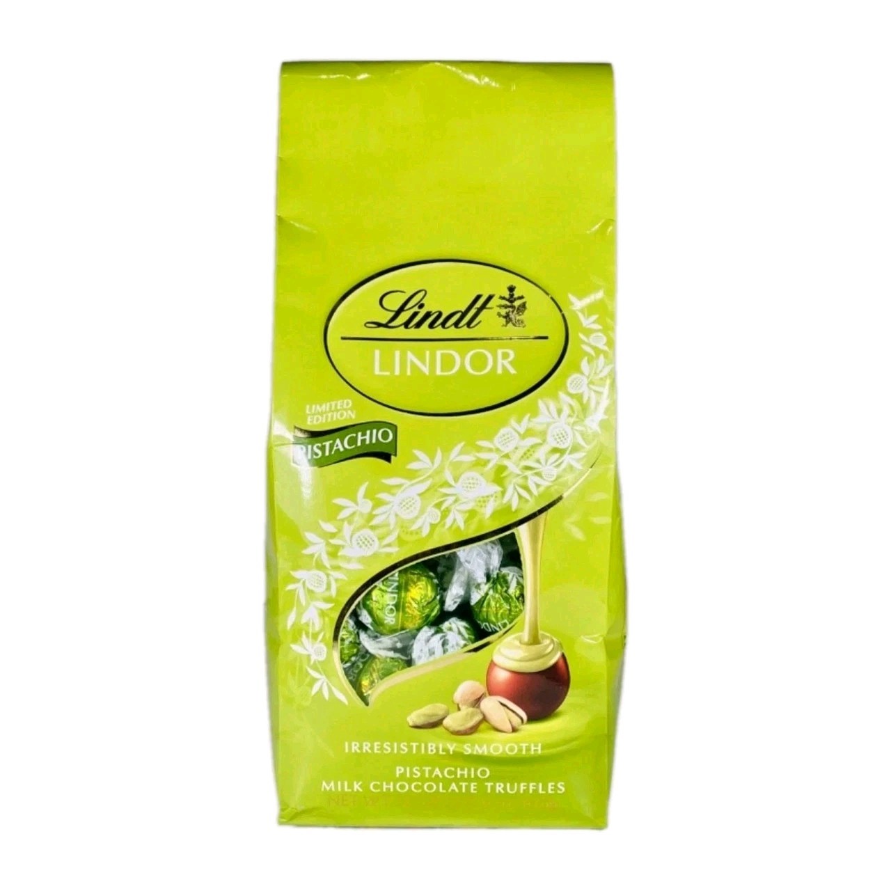Lindt Lindor Limited Edition Pistachio Milk Chocolate Truffles 50pcs Costco Size