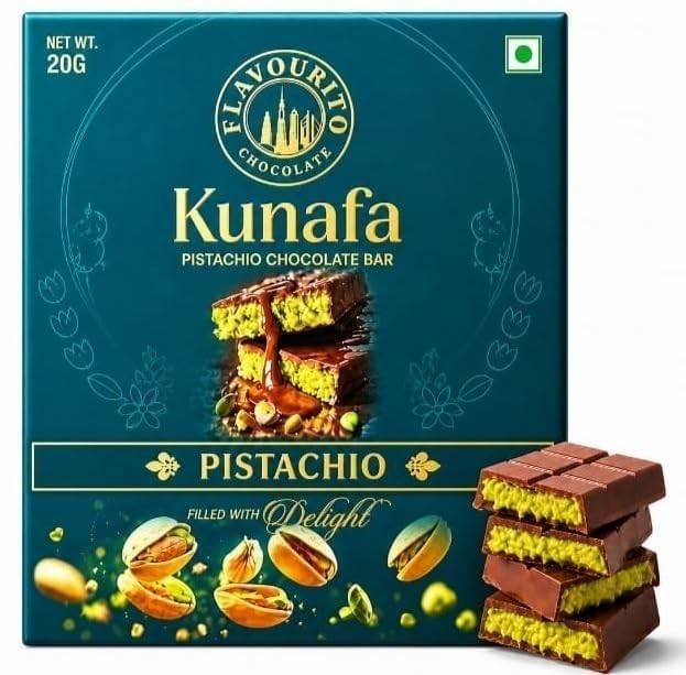 FLAVOURITO KUNAFA PISTACHIO CHOCOLATE BAR 20