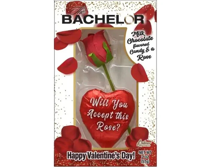 Palmer Candy – The Bachelor – Will You Accept This Rose? – Milk Chocolate Heart