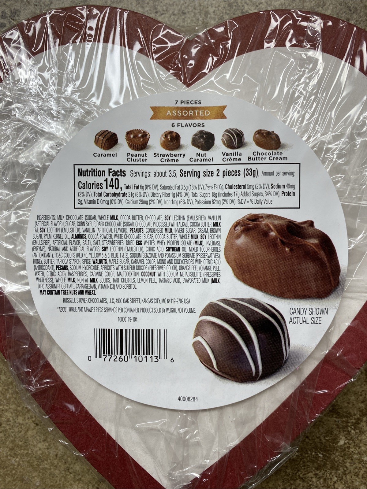5 Russell Stover PUPPY Assorted Milk & Dark Chocolates – 6 Flavor