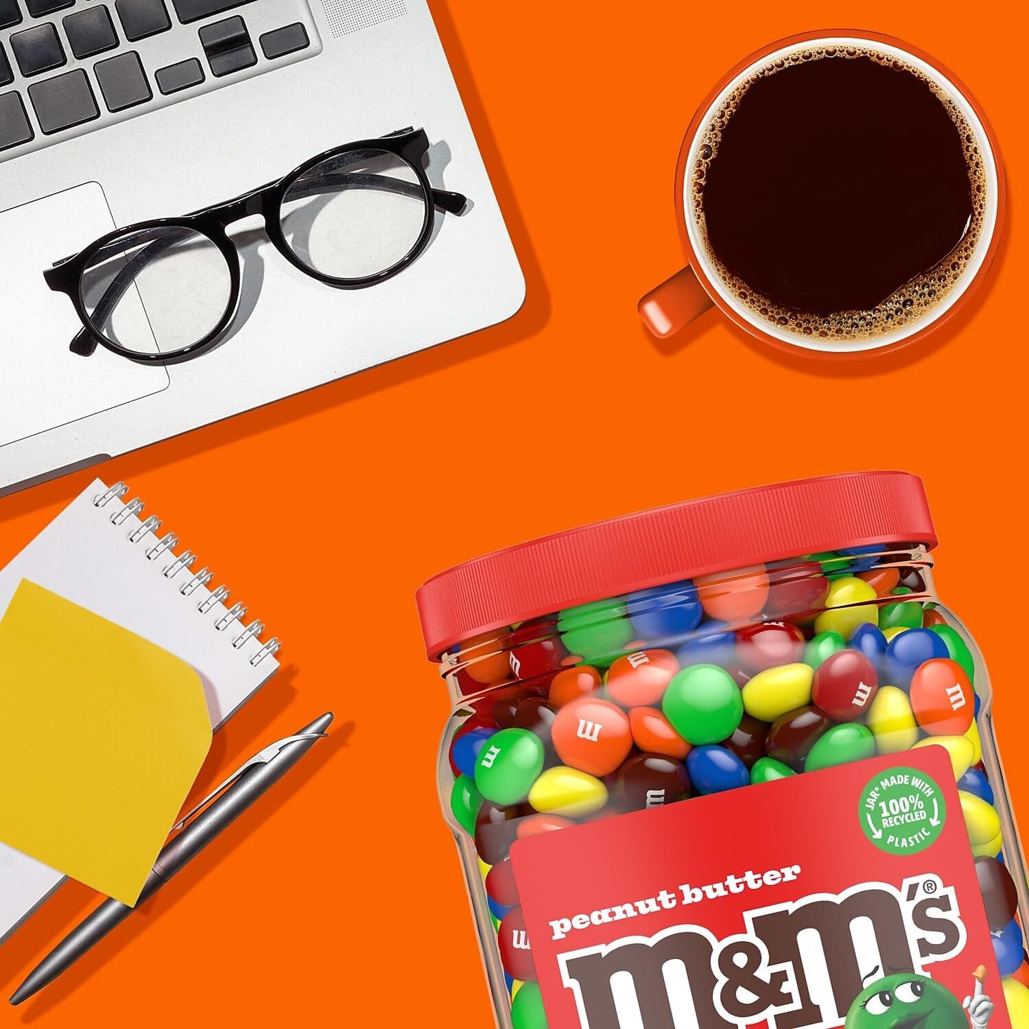 M&M’s Peanut Butter Chocolate Candy, 55 Oz,, ()
