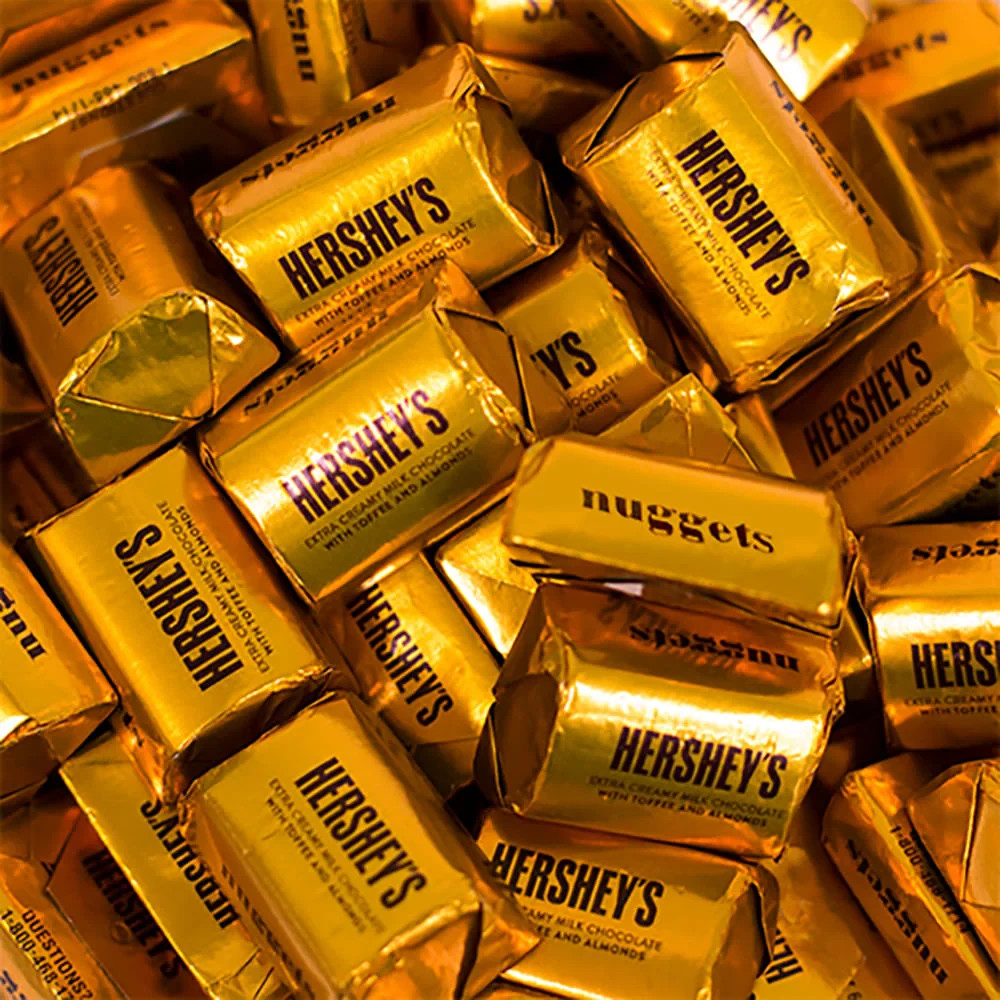 Hershey’s Nuggets Extra Creamy Milk Chocolate Toffee & Almonds Candy (2 Pounds)